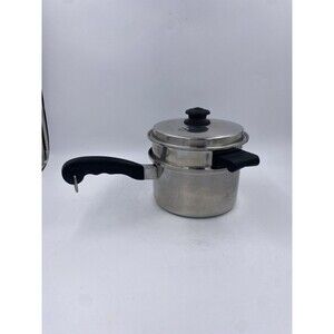 Saladmaster Stainless Steel Saucepan Steamer Double Boiler with Vapo Lid